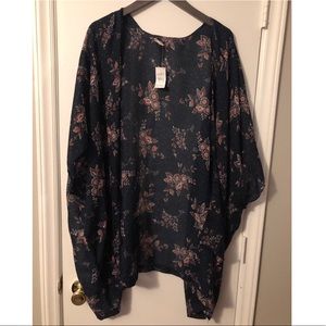 NWT!! LOFT Floral light cardigan